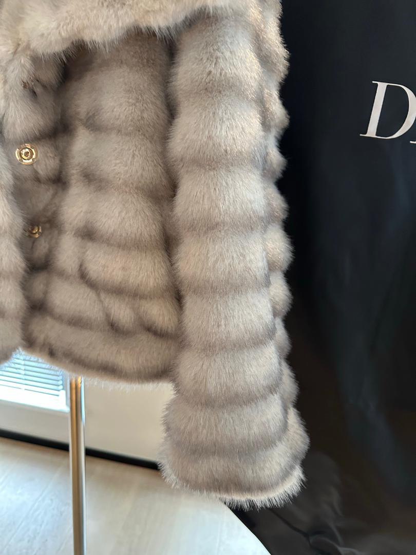 Luxe Ribbed Fur Cropped Jacket
