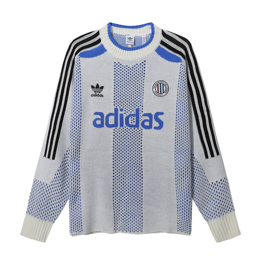 Vintage-Inspired Knit Sports Jersey