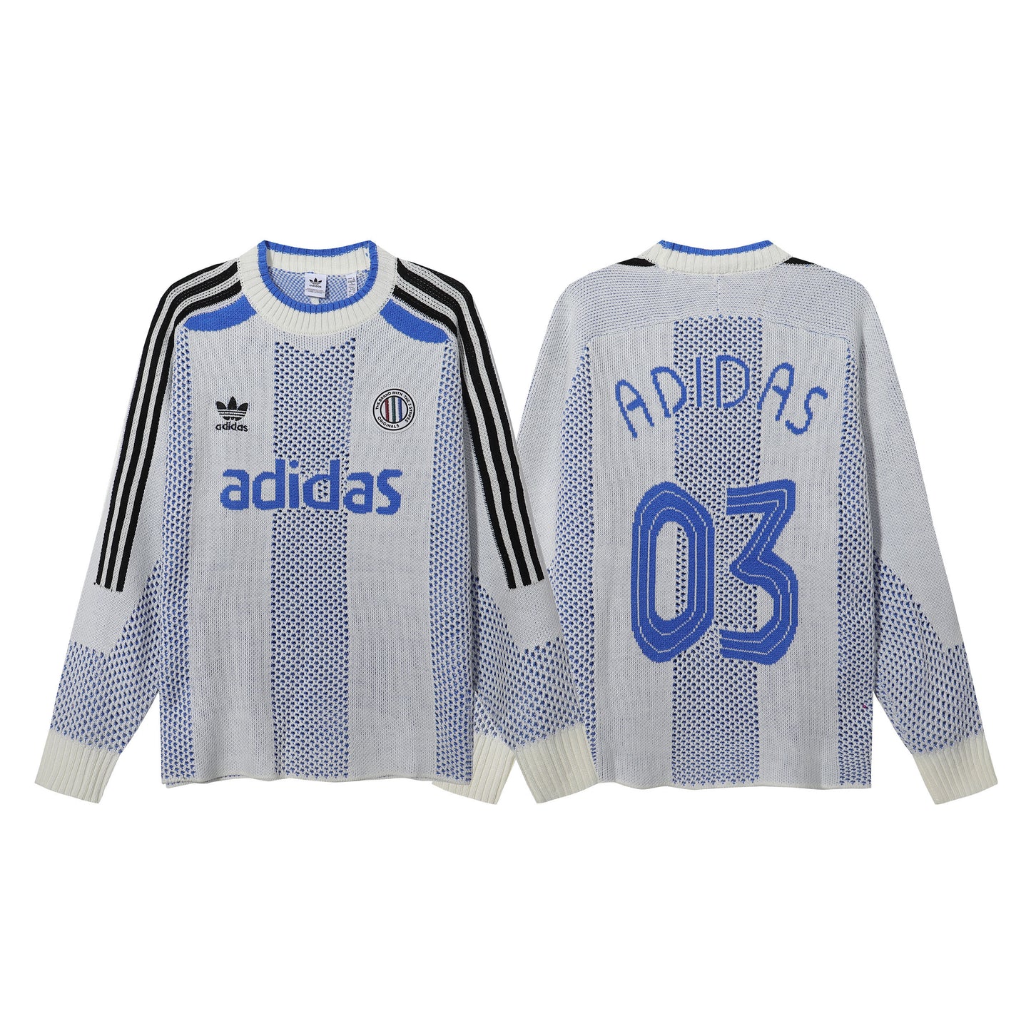 Vintage-Inspired Knit Sports Jersey