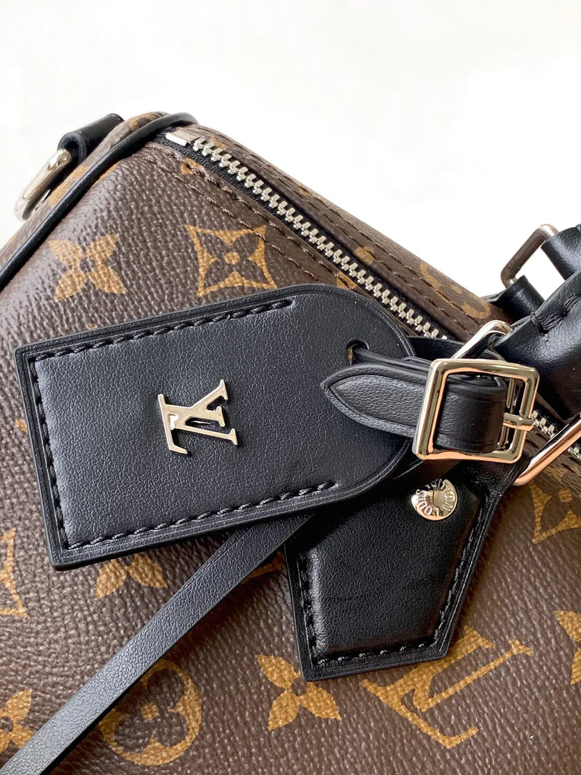 Signature Coated Canvas Handbag with French Leather Trim