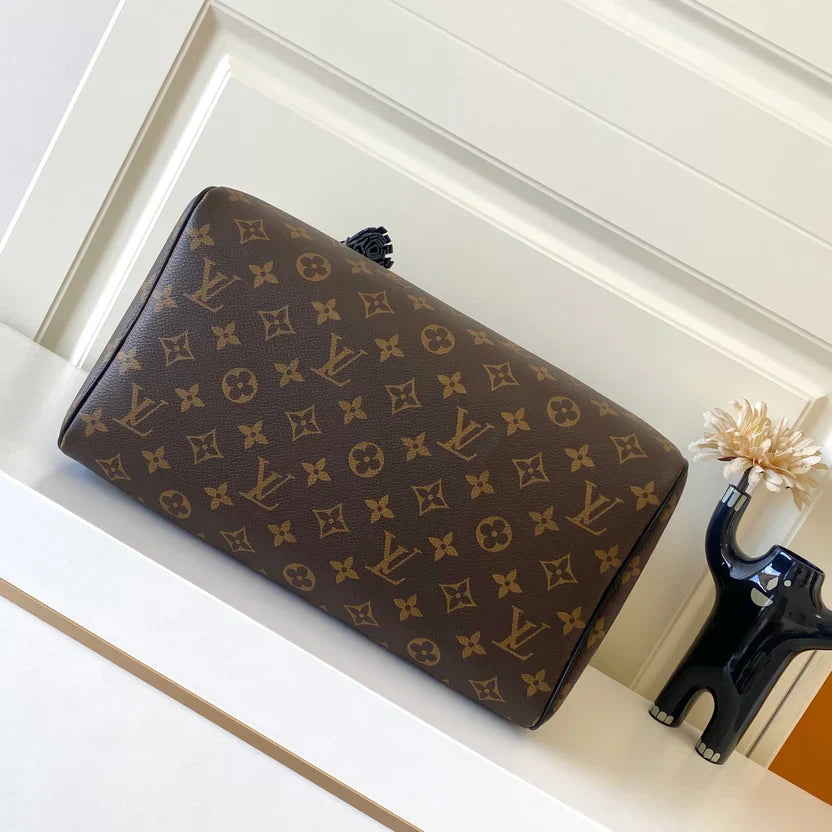 Signature Coated Canvas Handbag with French Leather Trim